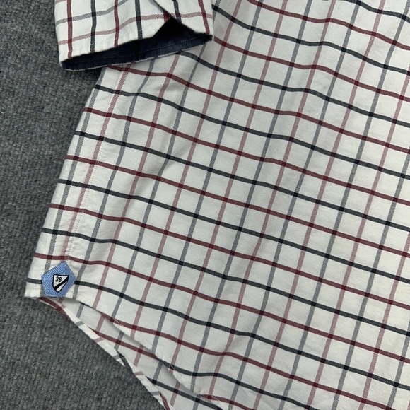 Cremieux Shirt Mens 3XT White WIndowpane Check Long Sleeve Button Up 3XL Tall - Picture 4 of 10